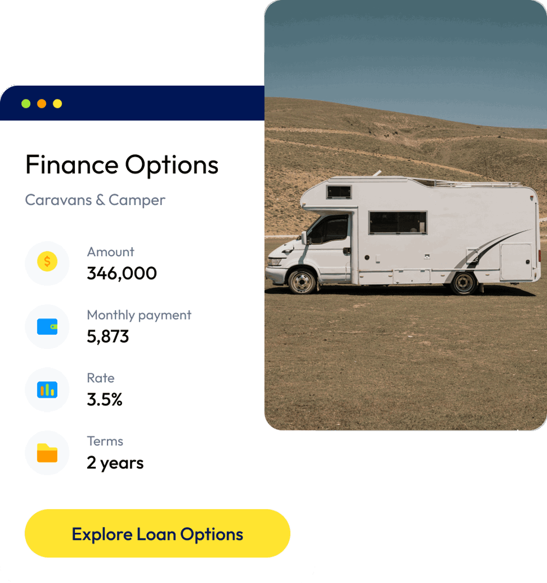 Can I apply for a Caravans & Campers Loan?