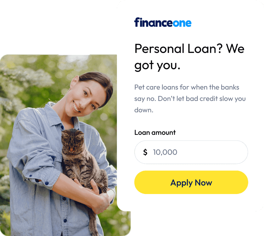 Finance One Veterinary Expense Loan